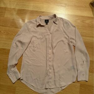 Worthington Blush Pink Collared Blouse